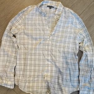 Varvatos White and Gray Button Down